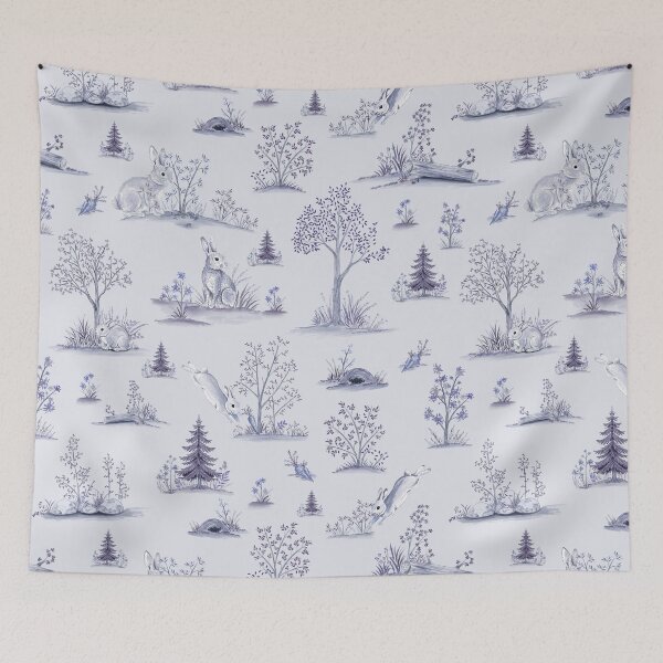 Item preview, Woodland Serenity - Dusty Periwinkle  designed and sold by Fabricatemyart.
