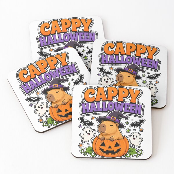Item preview, Cappy Halloween Funny Capybara Pumpkin Witch designed and sold by WeirdlyMild.