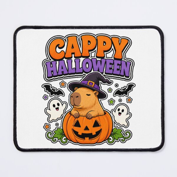Item preview, Cappy Halloween Funny Capybara Pumpkin Witch designed and sold by WeirdlyMild.