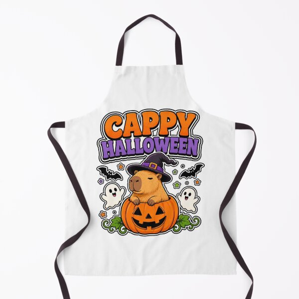 Item preview, Cappy Halloween Funny Capybara Pumpkin Witch designed and sold by WeirdlyMild.