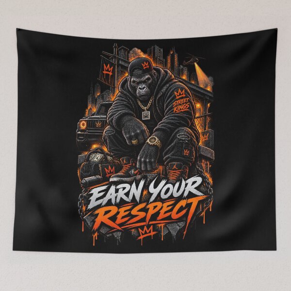 Item preview, Gorilla Earn Your Respect Streetwear designed and sold by Svetrovnia - Street Style.