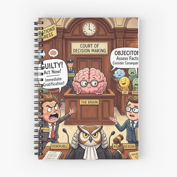 Item preview, Brain Court of Decision Making Impulse vs Logic designed and sold by Michaelragheb.