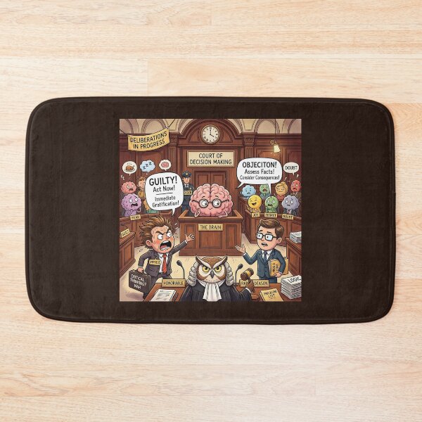 Item preview, Brain Court of Decision Making Impulse vs Logic designed and sold by Michaelragheb.
