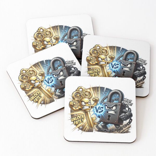 Item preview, Brass Key Versus Iron Padlock Power Sticker designed and sold by Imaginarium of Chaos falcon88 .