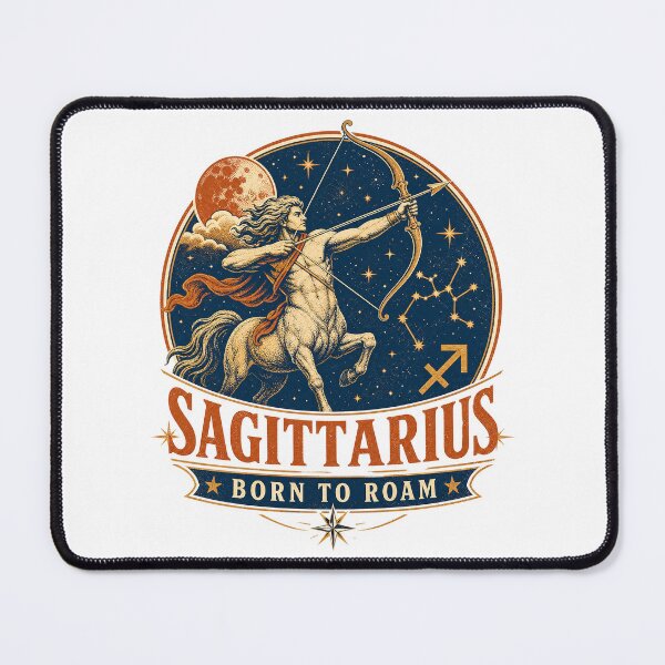 Item preview, Sagittarius Centaur Vintage Zodiac — Light Version designed and sold by TheOddPrints.