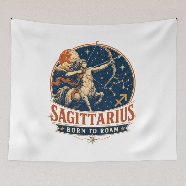 Item preview, Sagittarius Centaur Vintage Zodiac  — Light Version designed and sold by TheOddPrints.