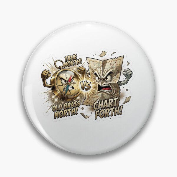 Item preview, Brass Compass Versus Paper Map designed and sold by Imaginarium of Chaos falcon88 .