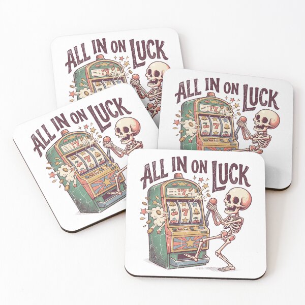 Item preview, Skeleton Slot Machine Jackpot Casino All In On Luck Retro designed and sold by MisteryDesigner.