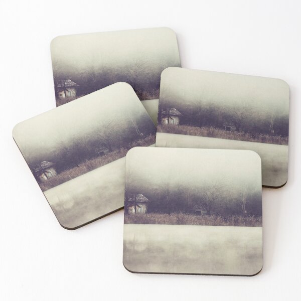 Item preview, Foggy Abandoned Riverside Cabin in Misty Woods designed and sold by BarbeeOneida.