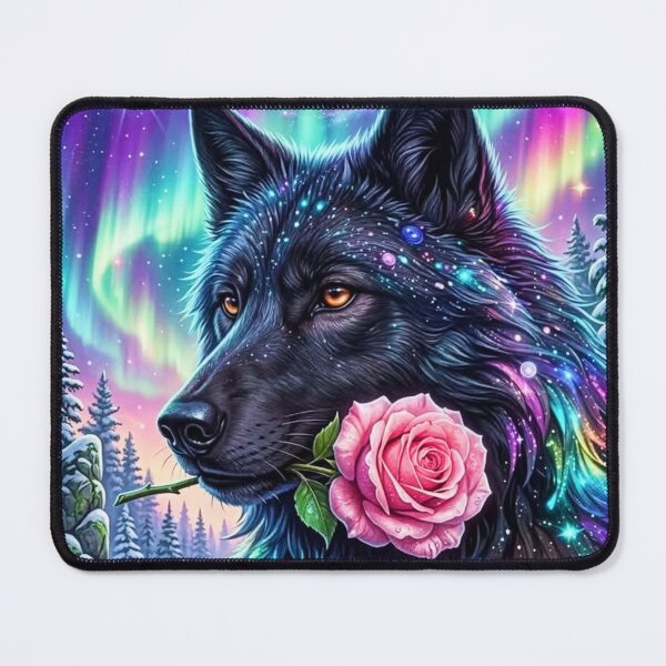 Item preview, Celestial Galaxy Black Wolf designed and sold by INKRebelGraphic.