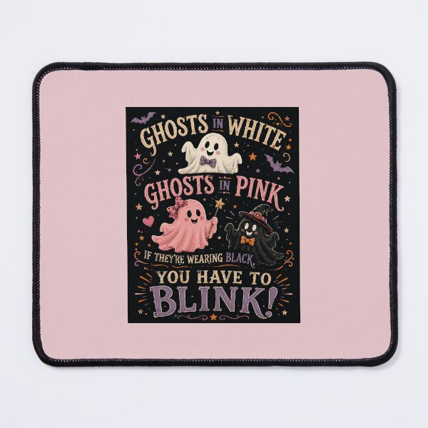 Item preview, Ghosts in White, Ghosts in Pink — Halloween Rhyme designed and sold by Novel Works Studio.