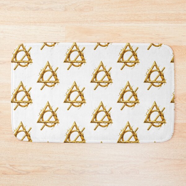 Item preview, Golden Geometric Triangle Liquid Art designed and sold by Ink-verse-.