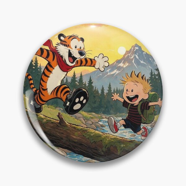 Item preview, Whimsical Boy and Tiger Wilderness Adventure Art - Nostalgic Comic Style Print designed and sold by BLUESKY11a.