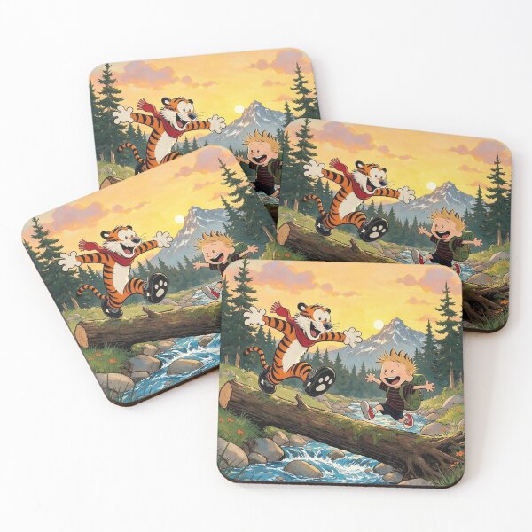 Item preview, Whimsical Boy and Tiger Wilderness Adventure Art - Nostalgic Comic Style Print designed and sold by BLUESKY11a.