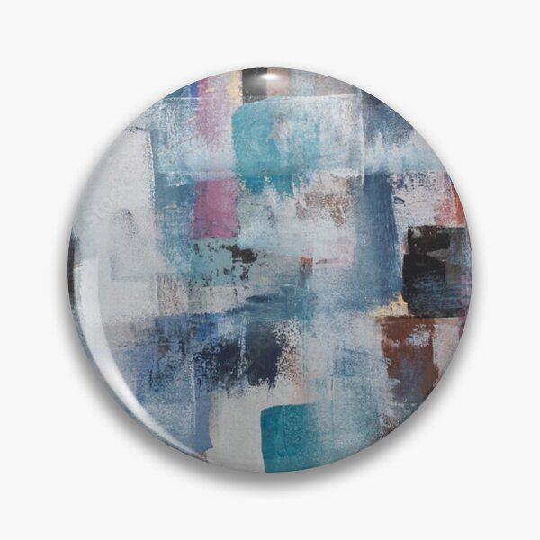 Item preview, Modern Blue Geometric Abstract Painting Texture Wall Art designed and sold by LuxocaDesigns24.