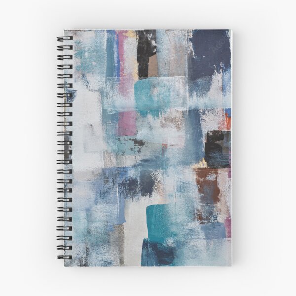 Item preview, Modern Blue Geometric Abstract Painting Texture Wall Art designed and sold by LuxocaDesigns24.