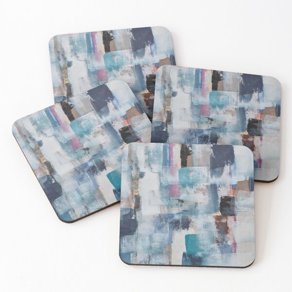 Item preview, Modern Blue Geometric Abstract Painting Texture Wall Art designed and sold by LuxocaDesigns24.