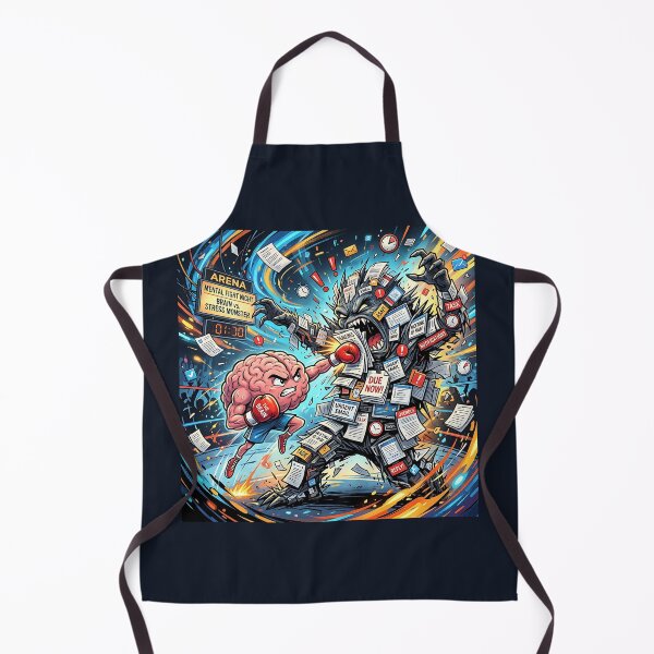 Item preview, Brain vs Stress Monster Boxing Arena Motivation designed and sold by Michaelragheb.
