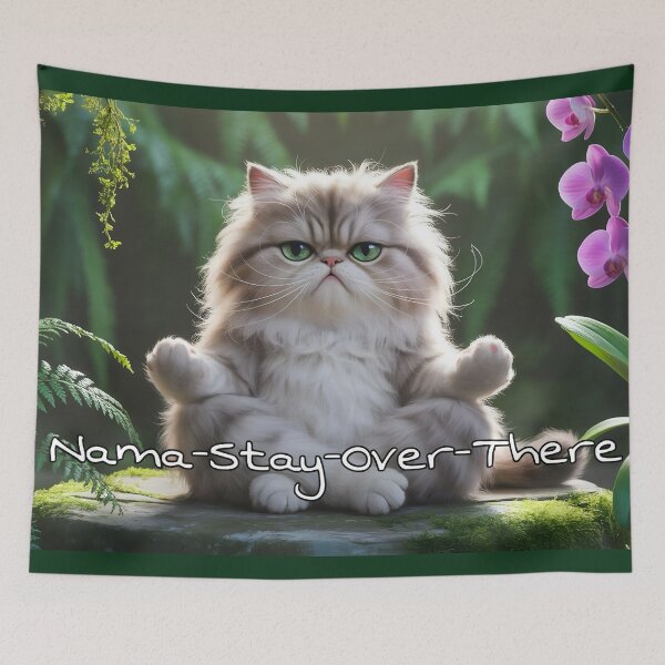 Item preview, Cranky Cat Nama-Stay-Over-There designed and sold by The She Shed.