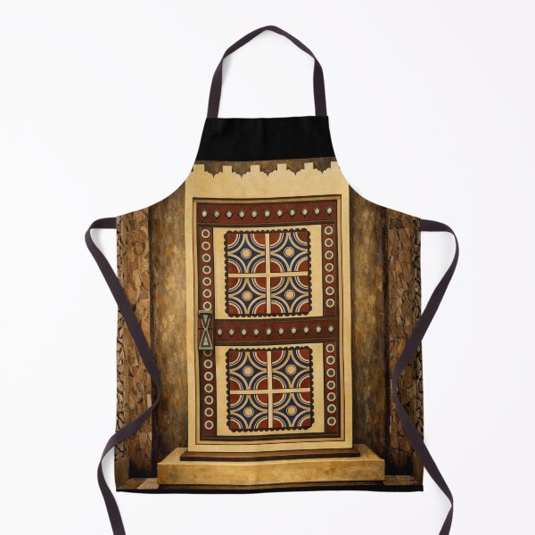 Item preview, Ancestral Sands Doorway - Antique Saudi Geometric Art designed and sold by D-Islamic.