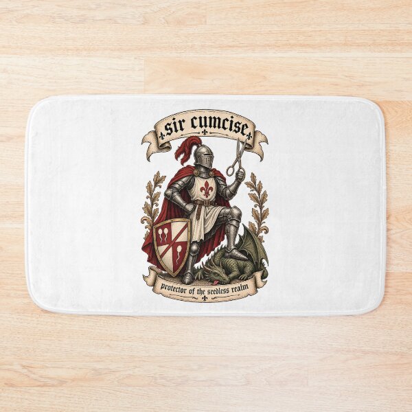 Item preview, Sir Cumcise - Protector Of The Seedless Realm Funny Medieval Knight designed and sold by Neurospicy Trolls.