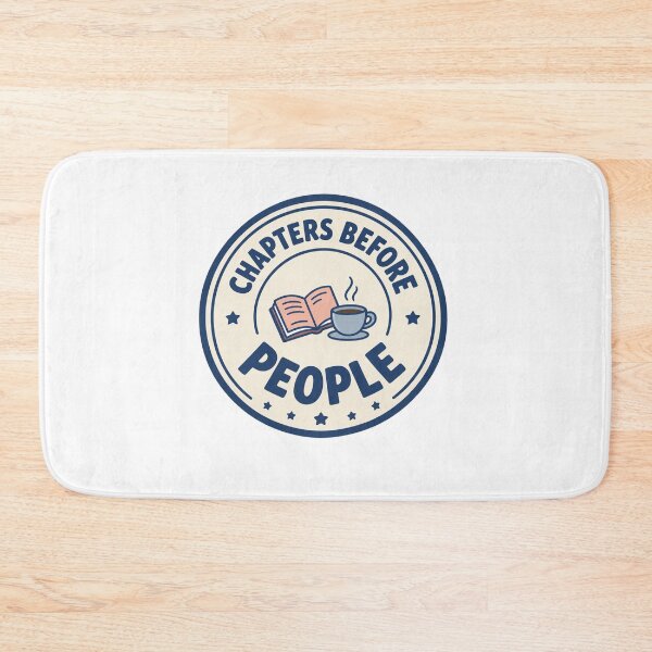 Item preview, Chapters Before People — Book & Coffee Lover Badge Design designed and sold by wingoo22.