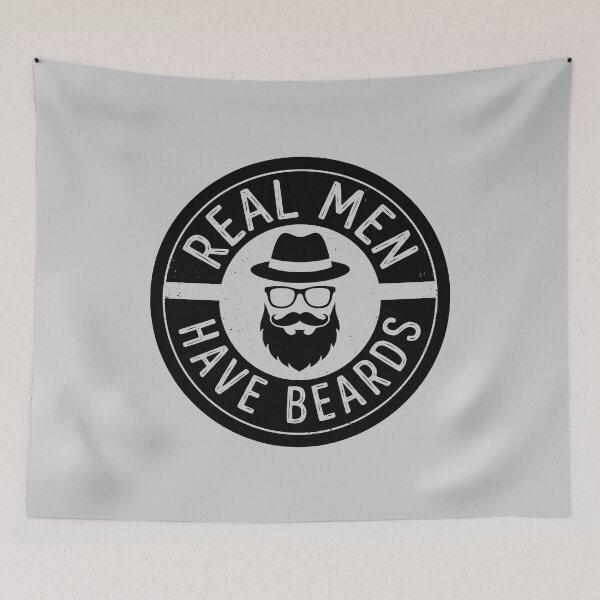 Item preview, Real Men Have Beards - Beard Enthusiast Logo designed and sold by ThreadRiotTees.