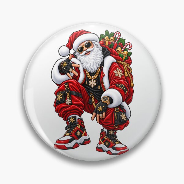 Item preview, Hip Hop Santa, Cool Santa, Trendy Christmas, Streetwear Santa, Funny Christmas, Drip Santa Graphic designed and sold by Clean Print Goods.