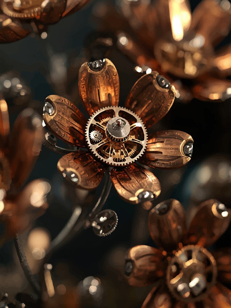 Thumbnail 4 of 4, iPhone Case, Clockwork Blossoms designed and sold by AbstractAnom.
