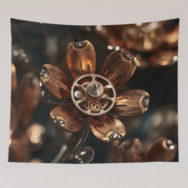 Item preview, Clockwork Blossoms designed and sold by AbstractAnom.