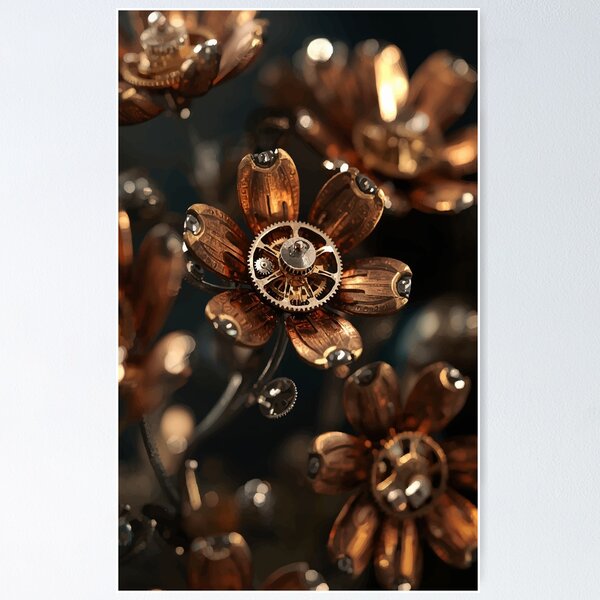 Item preview, Clockwork Blossoms designed and sold by AbstractAnom.