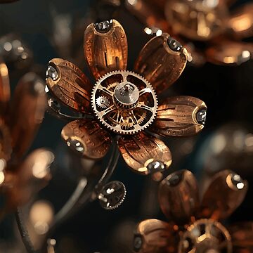 Artwork thumbnail, Clockwork Blossoms by AbstractAnom