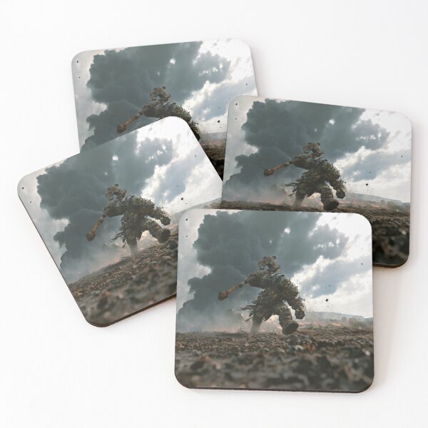 Item preview, A battle-hardened Orc charging across a rugged battlefield beneath dark storm clouds, Fantasy & Mythological Creatures designed and sold by CDC40.