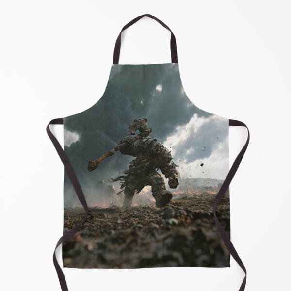 Item preview, A battle-hardened Orc charging across a rugged battlefield beneath dark storm clouds, Fantasy & Mythological Creatures designed and sold by CDC40.