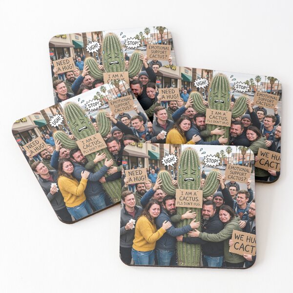 Item preview, Emotional Support Cactus Please Dont Hug Funny designed and sold by Michaelragheb.