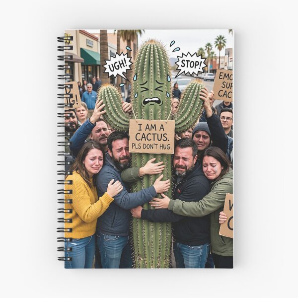 Item preview, Emotional Support Cactus Please Dont Hug Funny designed and sold by Michaelragheb.