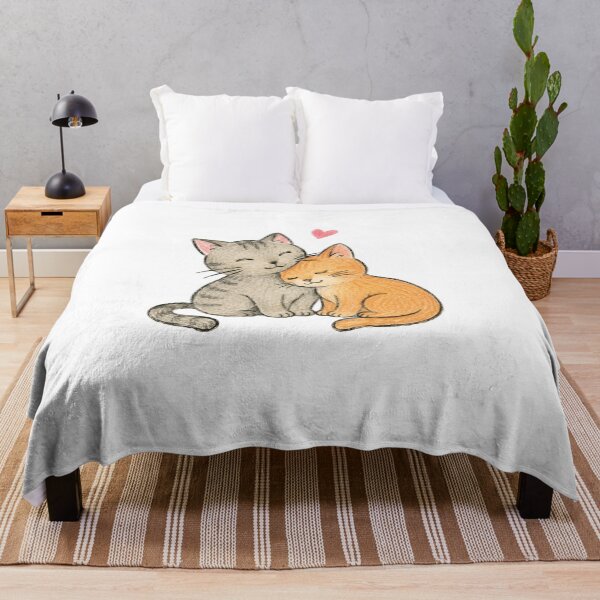 Item preview, Two Cats Cuddling Under a Heart designed and sold by Medya-Tivation.