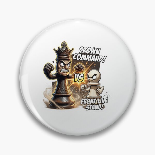 Item preview, Chess King Versus Pawn Piece Strategy Sticker designed and sold by Imaginarium of Chaos falcon88 .