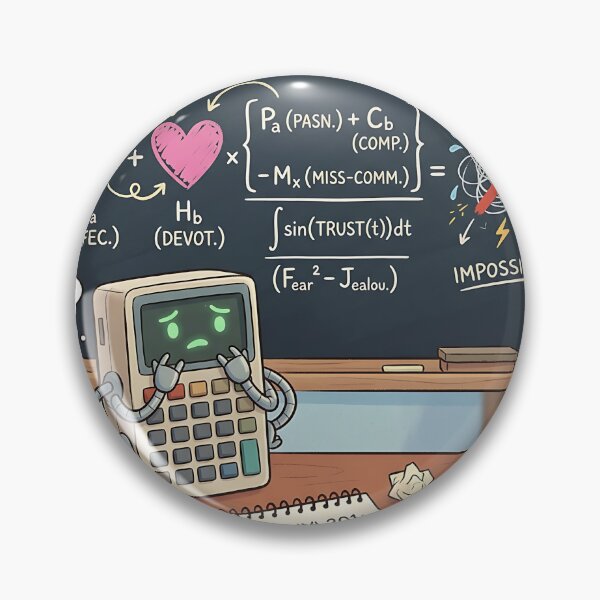 Item preview, Math of Feelings Calculator Error Nerd Humor designed and sold by Michaelragheb.