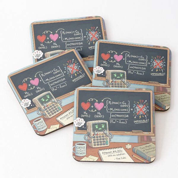 Item preview, Math of Feelings Calculator Error Nerd Humor designed and sold by Michaelragheb.