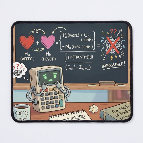 Item preview, Math of Feelings Calculator Error Nerd Humor designed and sold by Michaelragheb.