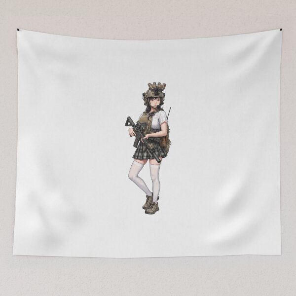Item preview, Tactical School Girl - Anime Special Ops designed and sold by RAWLIFEGRAPHIC.