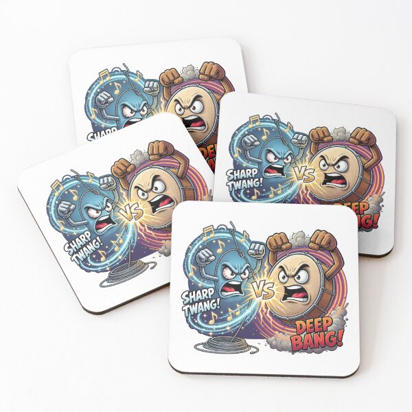 Item preview, Guitar String Versus Drum Beat Sound Sticker designed and sold by Imaginarium of Chaos falcon88 .