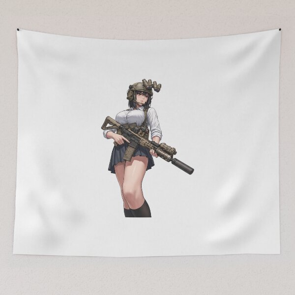 Item preview, Tactical School Girl - Anime Special Ops designed and sold by RAWLIFEGRAPHIC.
