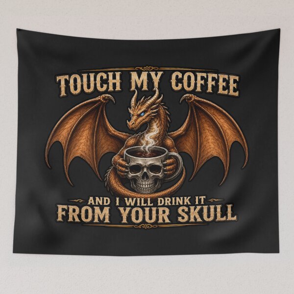 Item preview, Funny Dragon Coffee  Fantasy Graphic  designed and sold by INKRebelGraphic.