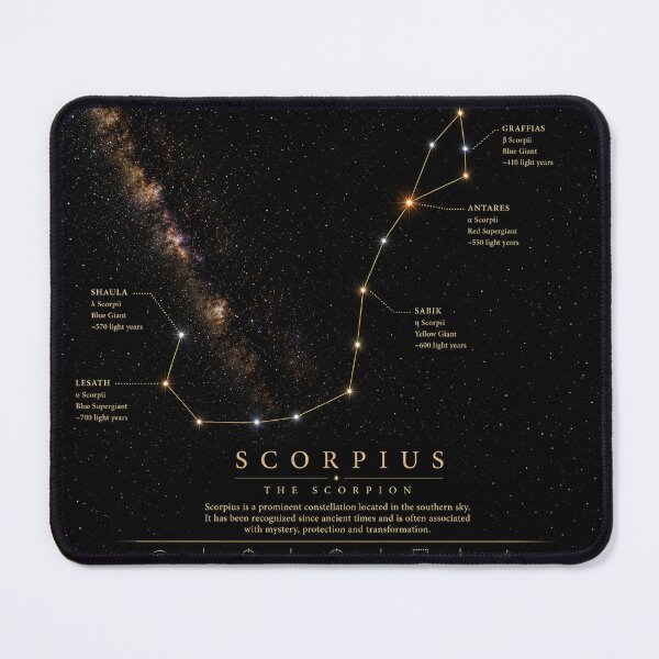 Item preview, Scorpius Constellation Star Map designed and sold by Qenlo.