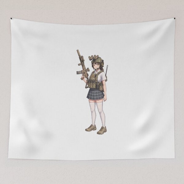 Item preview, Tactical School Girl - Anime Special Ops designed and sold by RAWLIFEGRAPHIC.