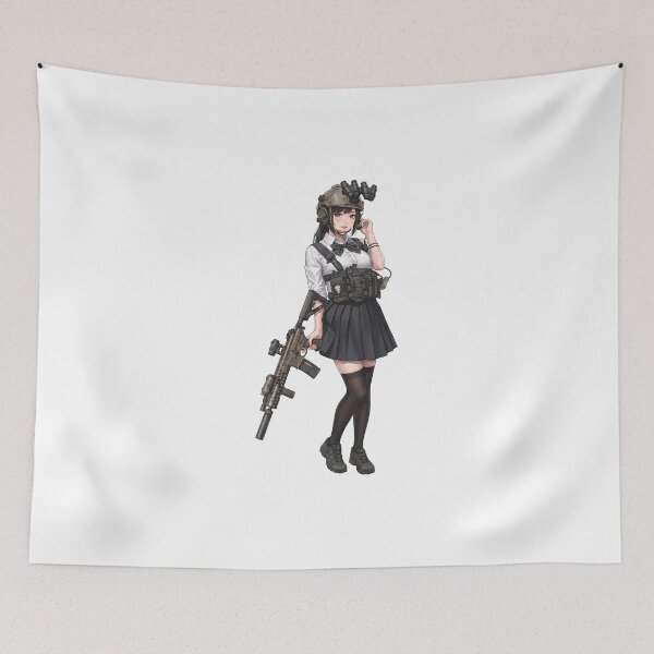 Item preview, Tactical School Girl - Anime Special Ops designed and sold by RAWLIFEGRAPHIC.
