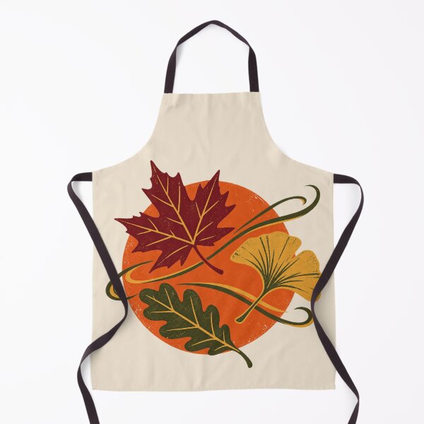Item preview, Autumn Drift – Vintage Falling Leaves Screenprint designed and sold by astersgraphics.