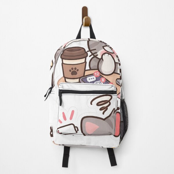 Item preview, Social Battery 1% – Tired Kawaii Cat designed and sold by Danelope.